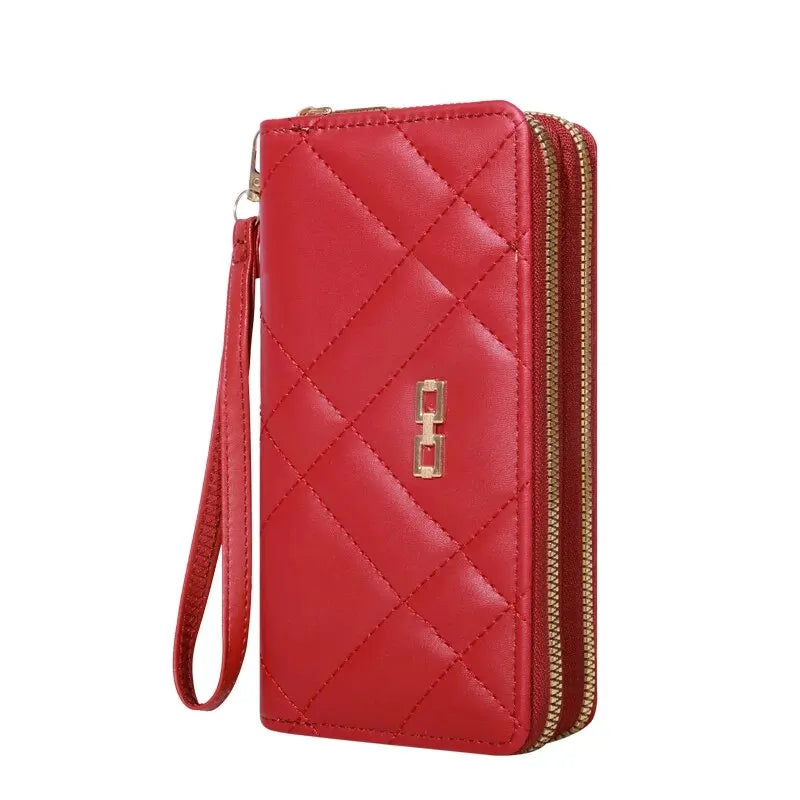 Chic Quilted Long Wallet for Women