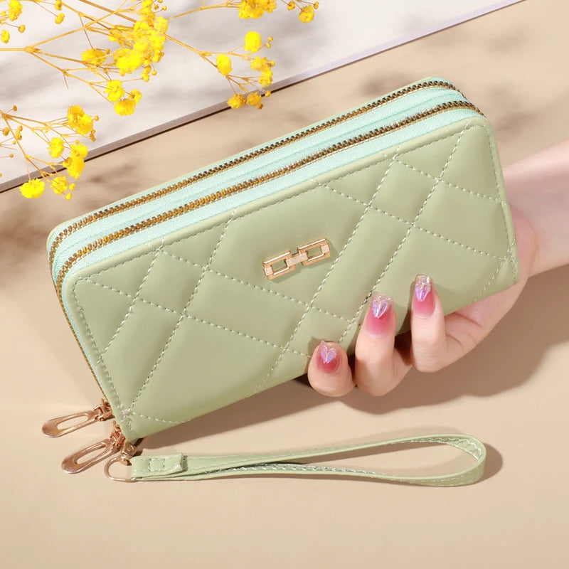 Chic Quilted Long Wallet for Women