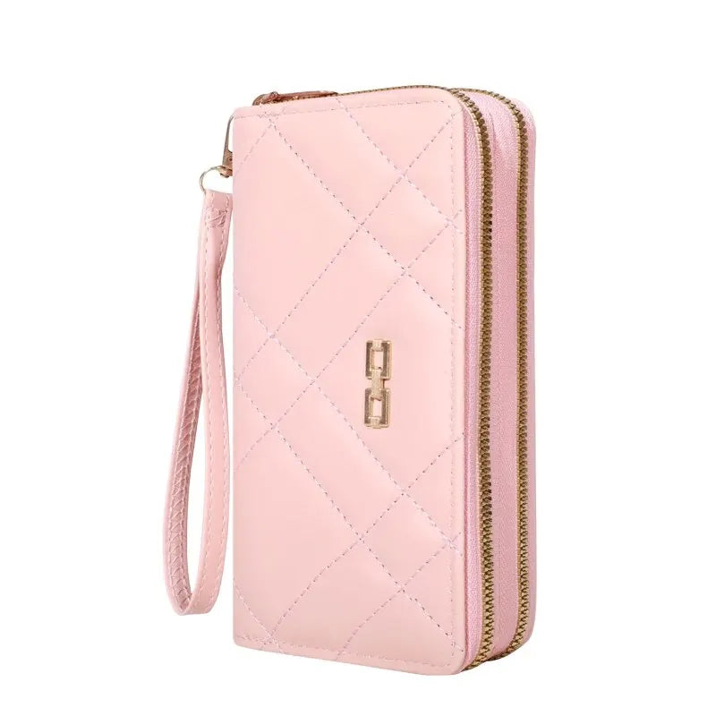 Chic Quilted Long Wallet for Women